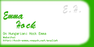 emma hock business card